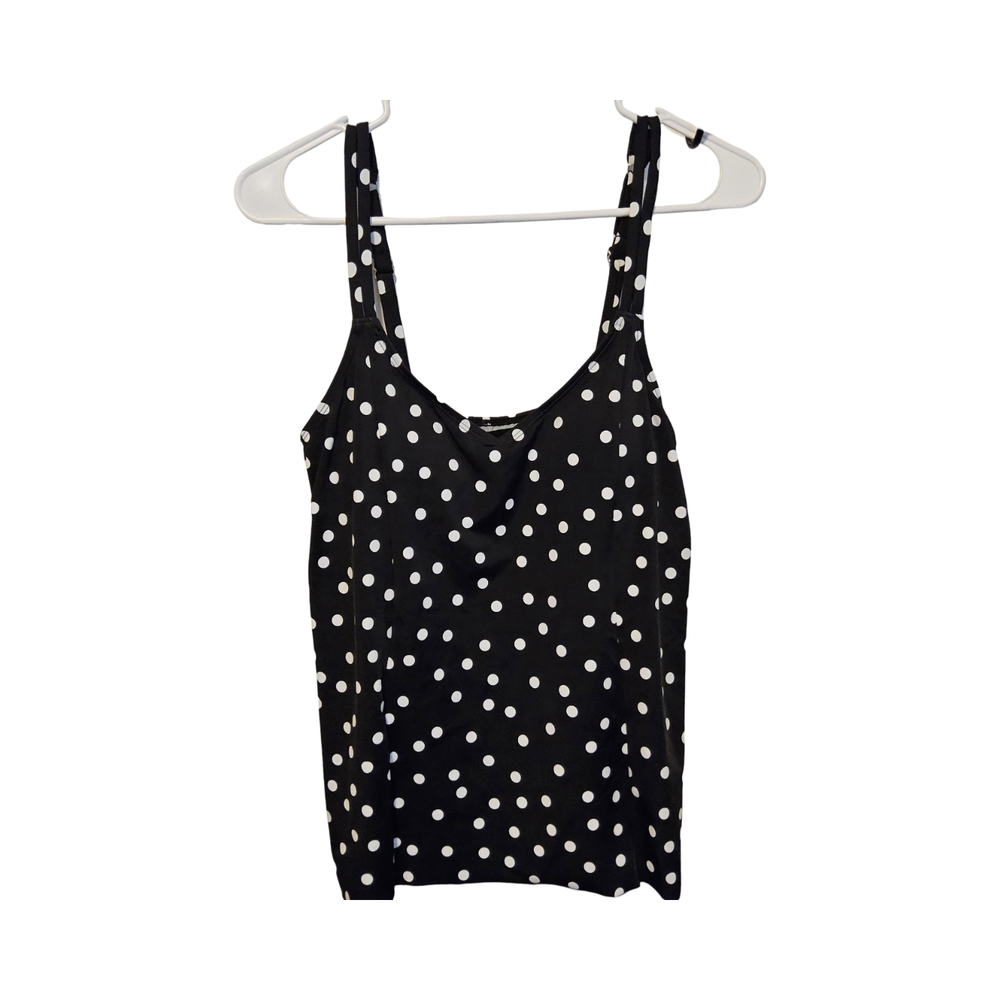 1Swim Solutions Polka Dot Tankini - Black and White Size 10 - Picture 3 of 7